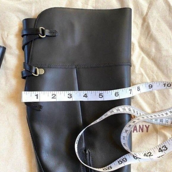 Timberland Leather Perfect Pairs Riley Flair Knee High Boots sz 8 Black Lug Sole - Picture 8 of 16